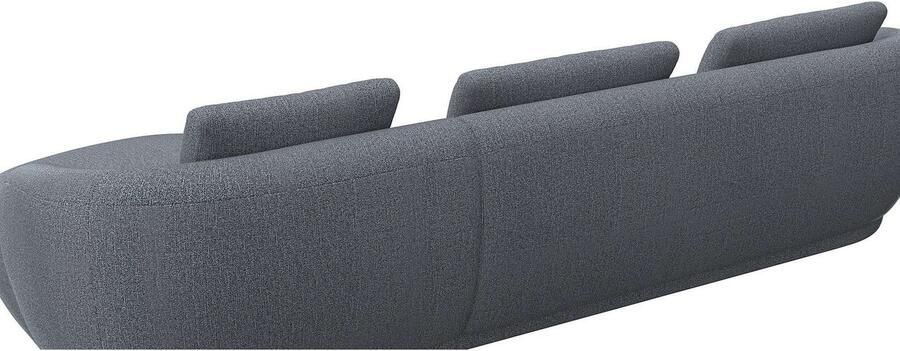 FLEXLUX Zithoek Torino rond L-vorm bankhoek met recamière longchair-sofa - Foto 3