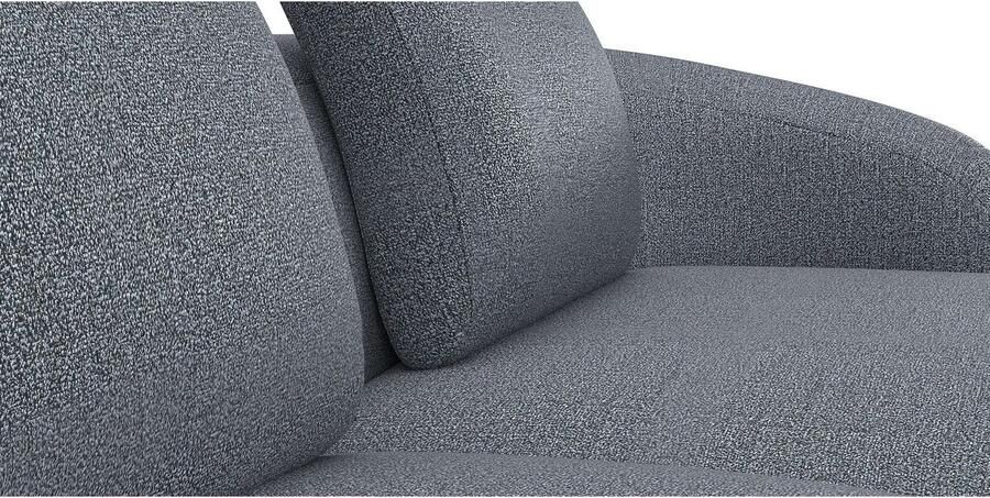 FLEXLUX Zithoek Torino rond L-vorm bankhoek met recamière longchair-sofa