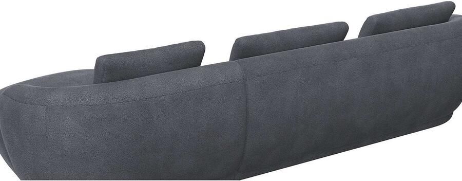 FLEXLUX Zithoek Torino rond L-vorm bankhoek met recamière longchair-sofa - Foto 3