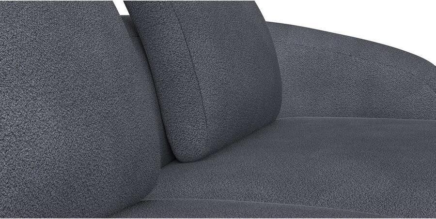 FLEXLUX Zithoek Torino rond L-vorm bankhoek met recamière longchair-sofa