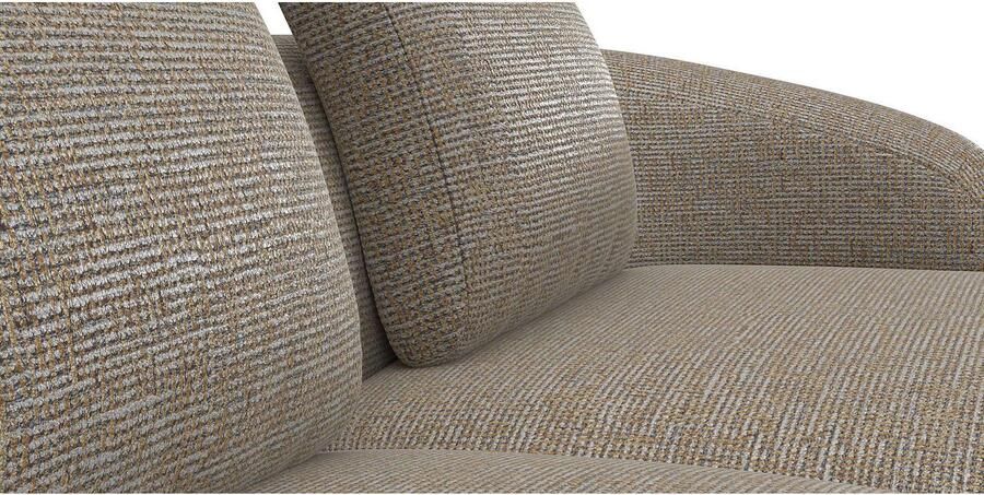 FLEXLUX Zithoek Torino rond L-vorm bankhoek met recamière longchair-sofa