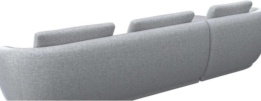 FLEXLUX Zithoek Torino rond L-vorm bankhoek met recamière longchair-sofa - Foto 3