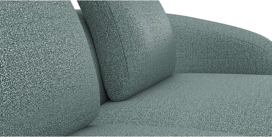 FLEXLUX Zithoek Torino rond L-vorm bankhoek met recamière longchair-sofa