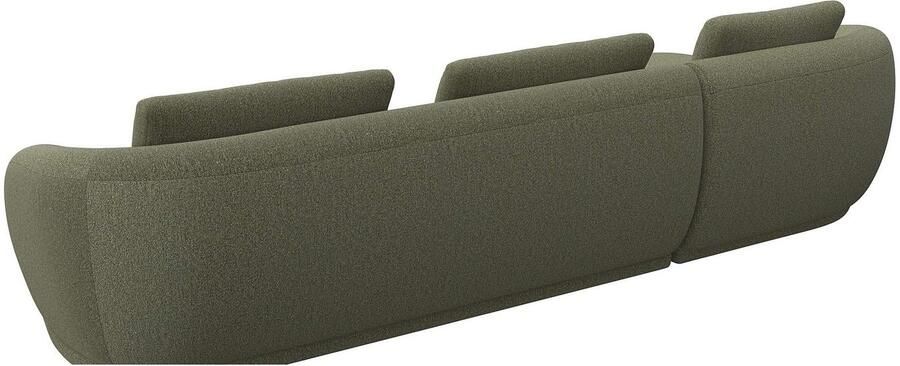 FLEXLUX Zithoek Torino rond L-vorm bankhoek met recamière longchair-sofa - Foto 3