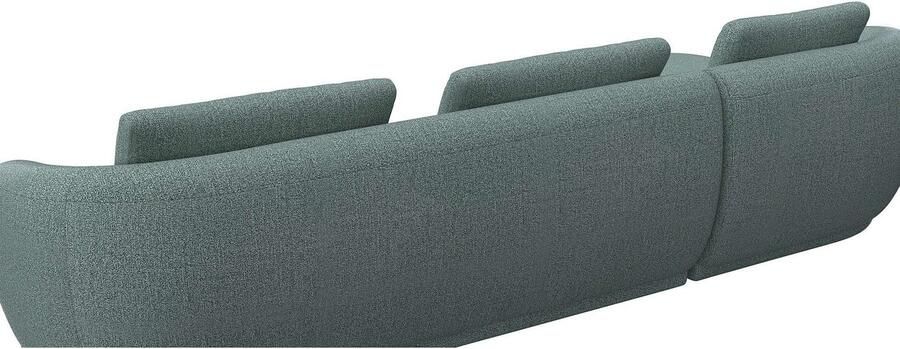 FLEXLUX Zithoek Torino rond L-vorm bankhoek met recamière longchair-sofa - Foto 3