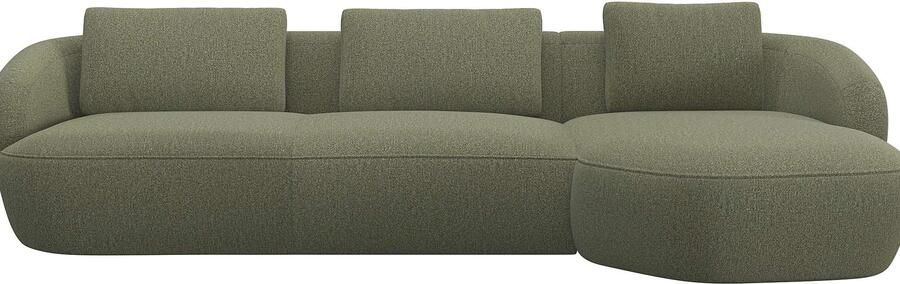 FLEXLUX Zithoek Torino rond L-vorm bankhoek met recamière longchair-sofa - Foto 4