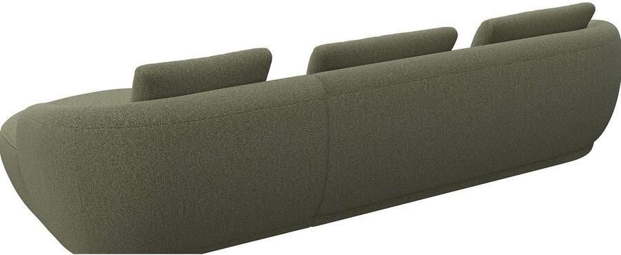 FLEXLUX Zithoek Torino rond L-vorm bankhoek met recamière longchair-sofa - Foto 2