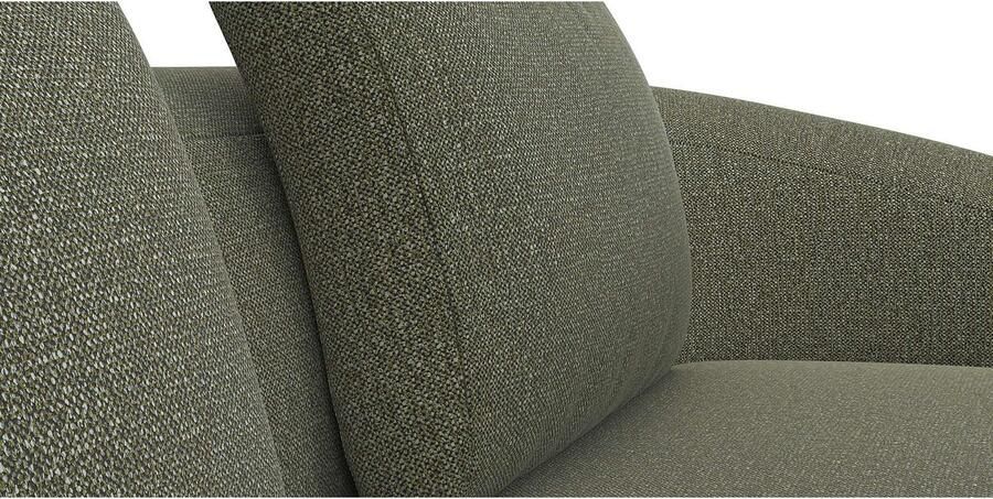 FLEXLUX Zithoek Torino rond L-vorm bankhoek met recamière longchair-sofa