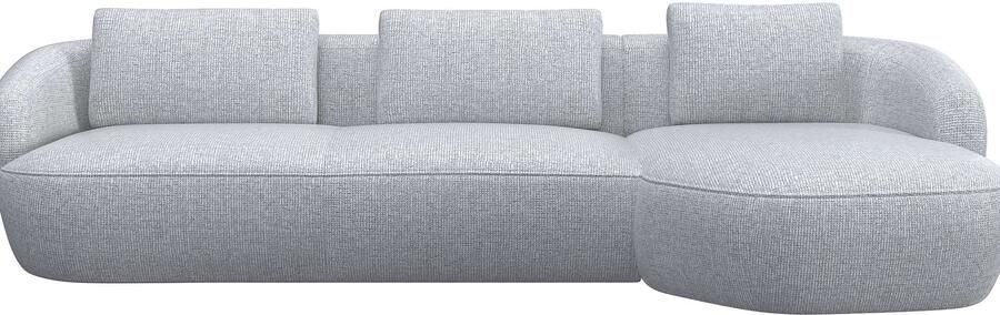FLEXLUX Zithoek Torino rond L-vorm bankhoek met recamière longchair-sofa - Foto 4