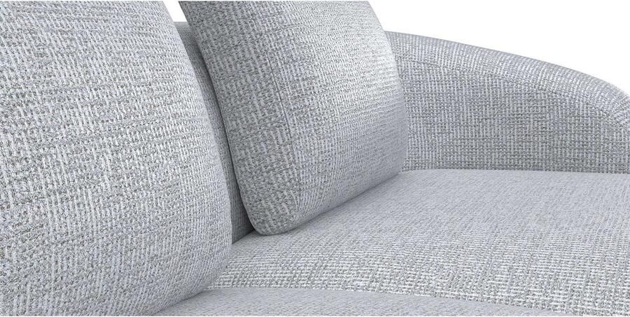 FLEXLUX Zithoek Torino rond L-vorm bankhoek met recamière longchair-sofa