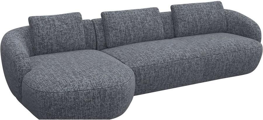 FLEXLUX Zithoek Torino rond L-vorm bankhoek met recamière longchair-sofa - Foto 2