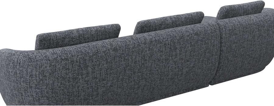 FLEXLUX Zithoek Torino rond L-vorm bankhoek met recamière longchair-sofa - Foto 3