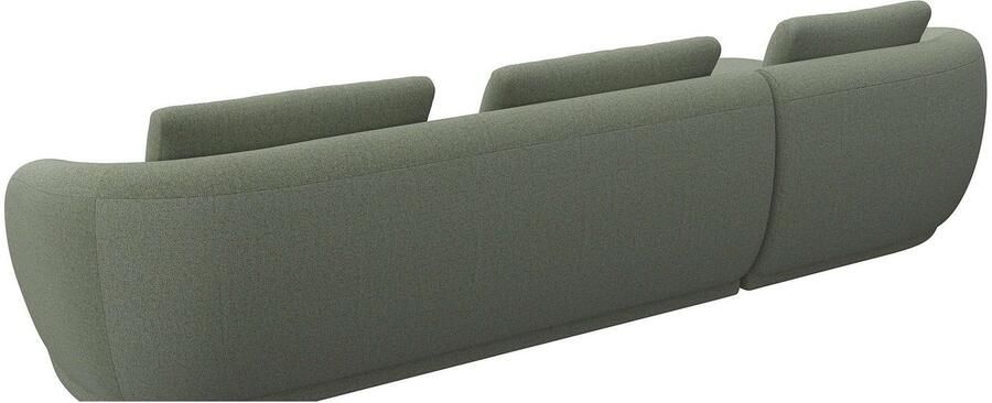 FLEXLUX Zithoek Torino rond L-vorm bankhoek met recamière longchair-sofa - Foto 3