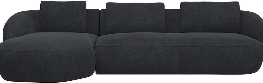 FLEXLUX Zithoek Torino rond L-vorm bankhoek met recamière longchair-sofa - Foto 4