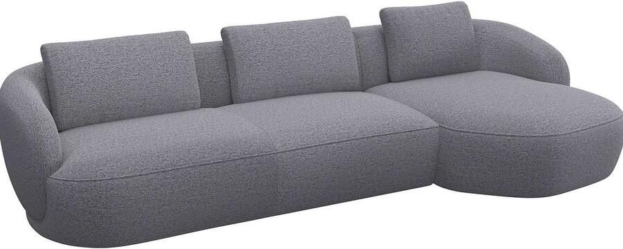 FLEXLUX Zithoek Torino rond L-vorm bankhoek met recamière longchair-sofa - Foto 3