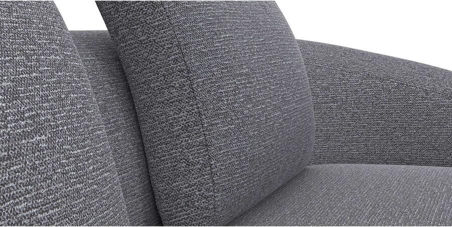 FLEXLUX Zithoek Torino rond L-vorm bankhoek met recamière longchair-sofa