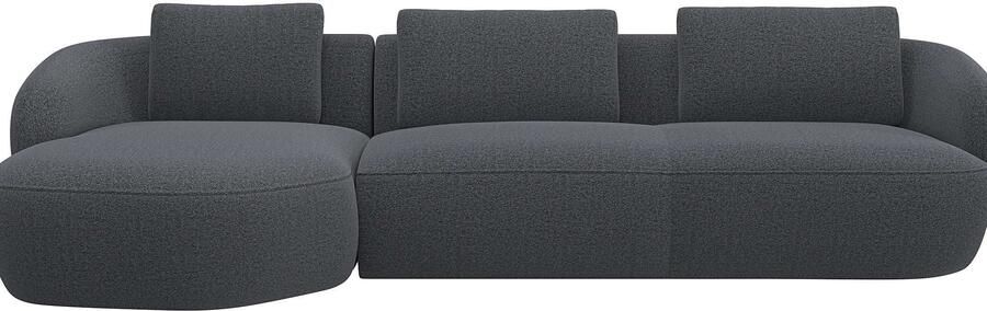 FLEXLUX Zithoek Torino rond L-vorm bankhoek met recamière longchair-sofa - Foto 4