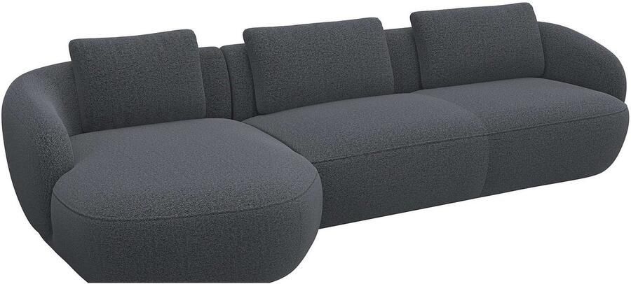 FLEXLUX Zithoek Torino rond L-vorm bankhoek met recamière longchair-sofa - Foto 2
