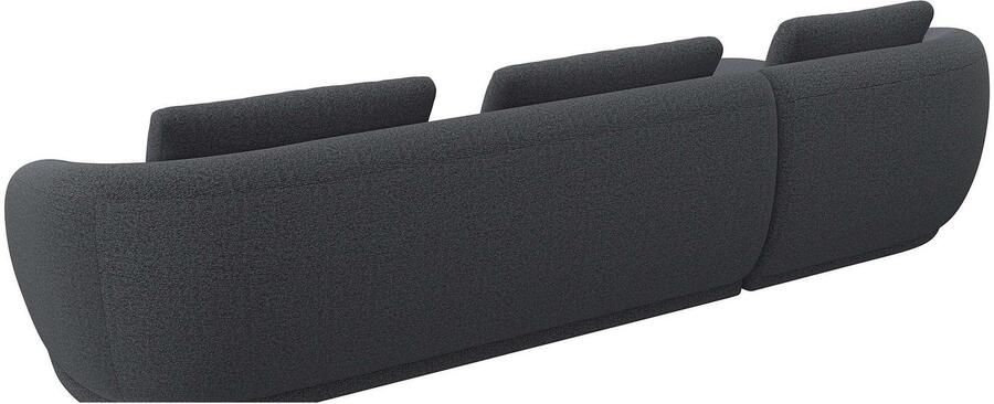 FLEXLUX Zithoek Torino rond L-vorm bankhoek met recamière longchair-sofa - Foto 3