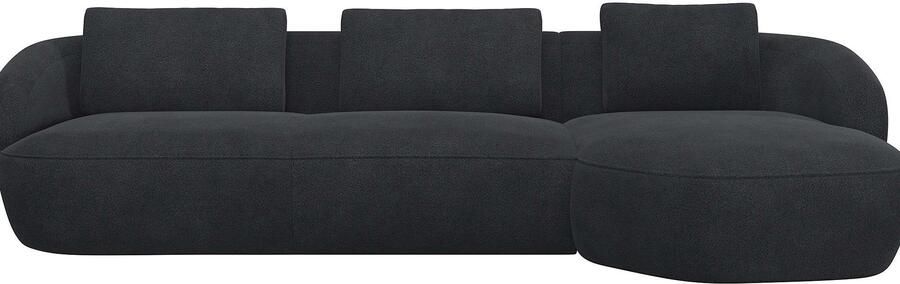 FLEXLUX Zithoek Torino rond L-vorm bankhoek met recamière longchair-sofa - Foto 4