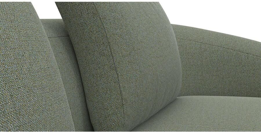 FLEXLUX Zithoek Torino rond L-vorm bankhoek met recamière longchair-sofa