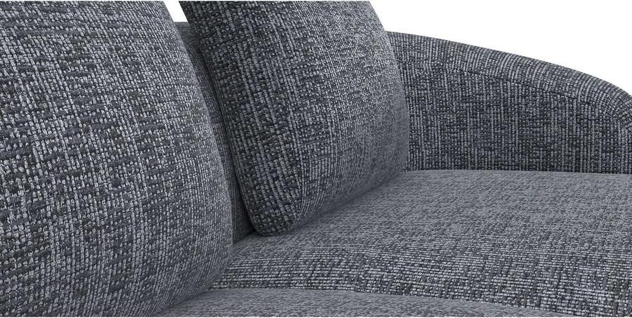 FLEXLUX Zithoek Torino rond L-vorm bankhoek met recamière longchair-sofa