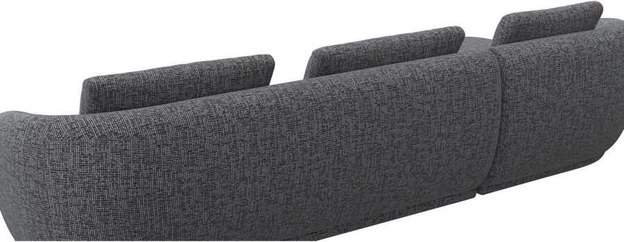 FLEXLUX Zithoek Torino rond L-vorm bankhoek met recamière longchair-sofa - Foto 3