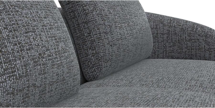 FLEXLUX Zithoek Torino rond L-vorm bankhoek met recamière longchair-sofa