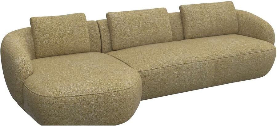 FLEXLUX Zithoek Torino rond L-vorm bankhoek met recamière longchair-sofa - Foto 2