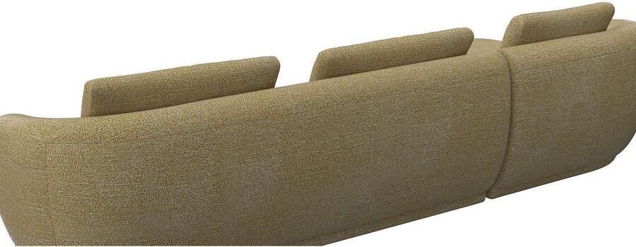 FLEXLUX Zithoek Torino rond L-vorm bankhoek met recamière longchair-sofa - Foto 3