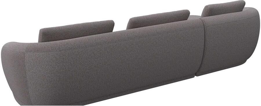 FLEXLUX Zithoek Torino rond L-vorm bankhoek met recamière longchair-sofa - Foto 3