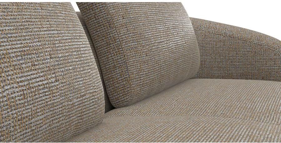 FLEXLUX Zithoek Torino rond L-vorm bankhoek met recamière longchair-sofa