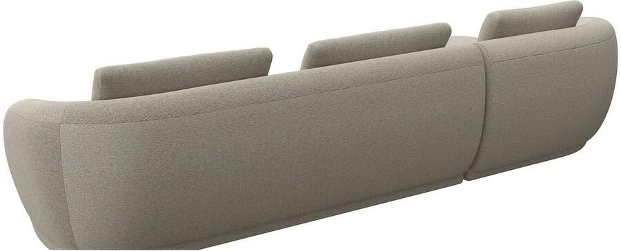 FLEXLUX Zithoek Torino rond L-vorm bankhoek met recamière longchair-sofa - Foto 3