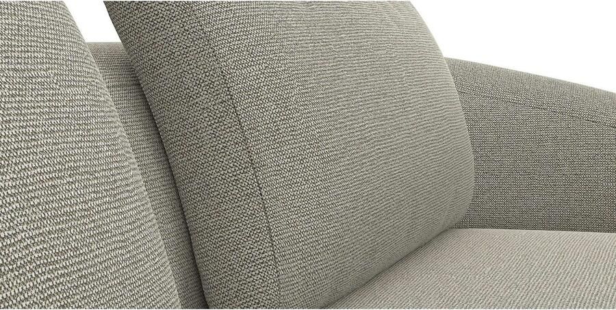 FLEXLUX Zithoek Torino rond L-vorm bankhoek met recamière longchair-sofa