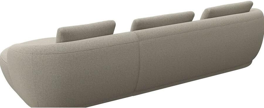 FLEXLUX Zithoek Torino rond L-vorm bankhoek met recamière longchair-sofa - Foto 2