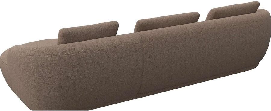 FLEXLUX Zithoek Torino rond L-vorm bankhoek met recamière longchair-sofa - Foto 2