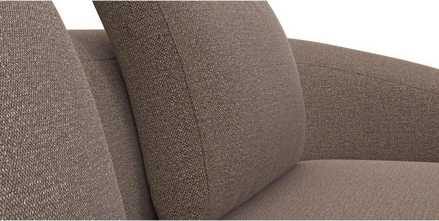 FLEXLUX Zithoek Torino rond L-vorm bankhoek met recamière longchair-sofa