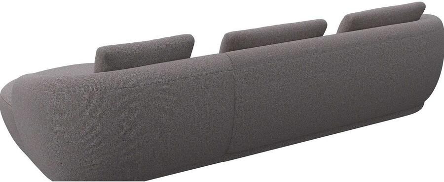 FLEXLUX Zithoek Torino rond L-vorm bankhoek met recamière longchair-sofa - Foto 2