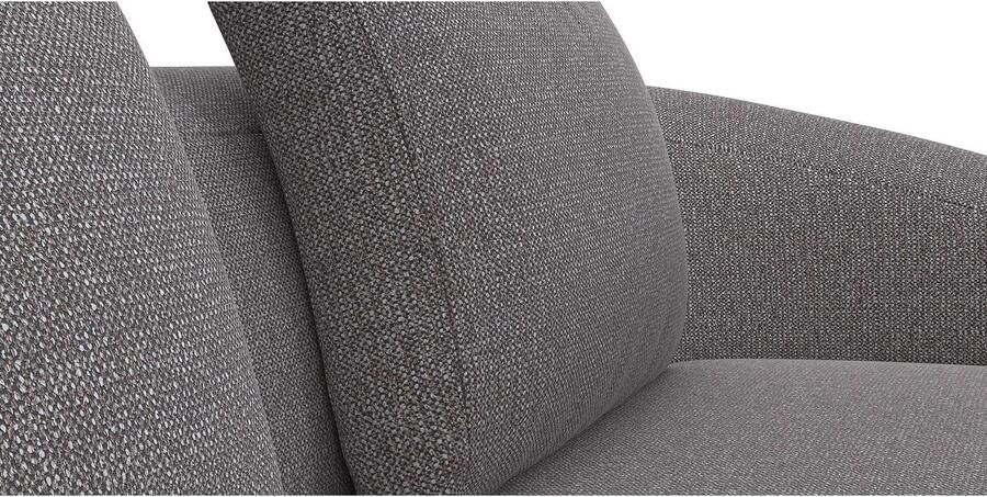 FLEXLUX Zithoek Torino rond L-vorm bankhoek met recamière longchair-sofa
