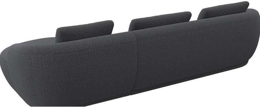 FLEXLUX Zithoek Torino rond L-vorm bankhoek met recamière longchair-sofa - Foto 2