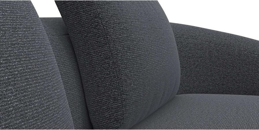 FLEXLUX Zithoek Torino rond L-vorm bankhoek met recamière longchair-sofa
