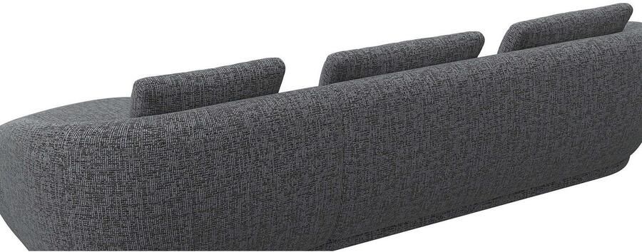 FLEXLUX Zithoek Torino rond L-vorm bankhoek met recamière longchair-sofa - Foto 3
