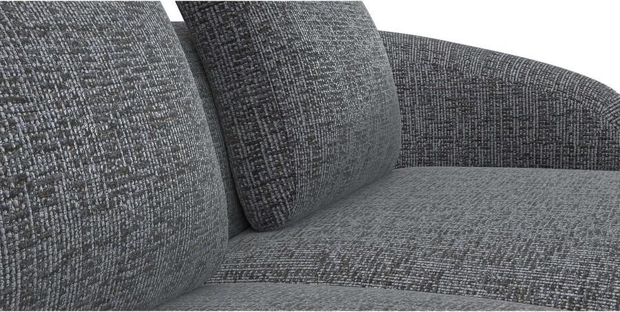 FLEXLUX Zithoek Torino rond L-vorm bankhoek met recamière longchair-sofa