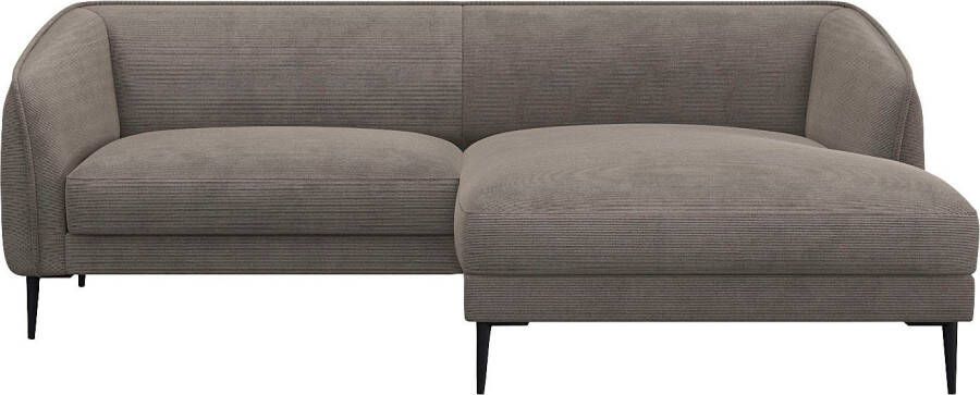 FLEXLUX Hoekbank Belle designbank comfortabel door koudschuim in de zitting L-vorm - Foto 6