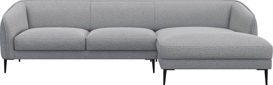 FLEXLUX Hoekbank Belle designbank L-vorm BxD 288x149 cm Scandinavisch design in een sublieme verwerking - Foto 6