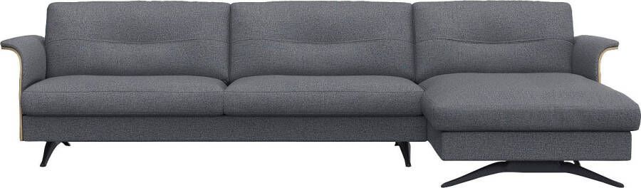 FLEXLUX Hoekbank Glow super comfortabel door hoogwaardige zitconstructie met binnenvering L-vorm - Foto 7