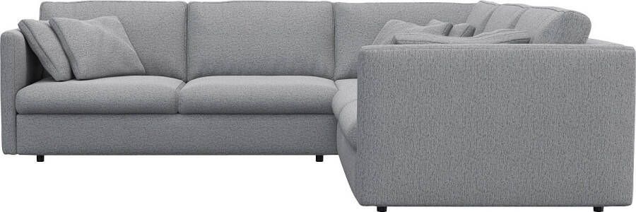 FLEXLUX Hoekbank Lovane gelijkzijdig comfortabel en comfortabel Zacht en zeer comfortabel grote zitdiepte op koudschuim inclusief sierkussen - Foto 6