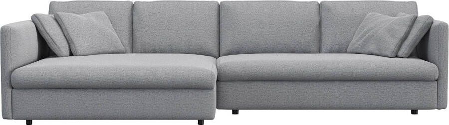 FLEXLUX Hoekbank Lovane Zacht en zeer comfortabel grote zitdiepte op koudschuim inclusief sierkussen - Foto 7