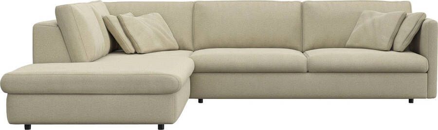 FLEXLUX Hoekbank Lovane elegant en tijdloos comfortabel L-vorm Zacht en zeer comfortabel grote zitdiepte op koudschuim inclusief sierkussen - Foto 7