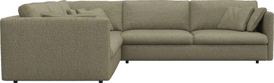 FLEXLUX Hoekbank Lovane elegant en tijdloos comfortabel L-vorm Zacht en zeer comfortabel grote zitdiepte op koudschuim inclusief sierkussen - Foto 7